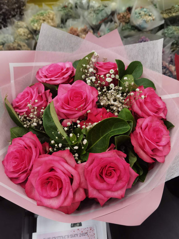 Amore  pink roses 10-12 Stems