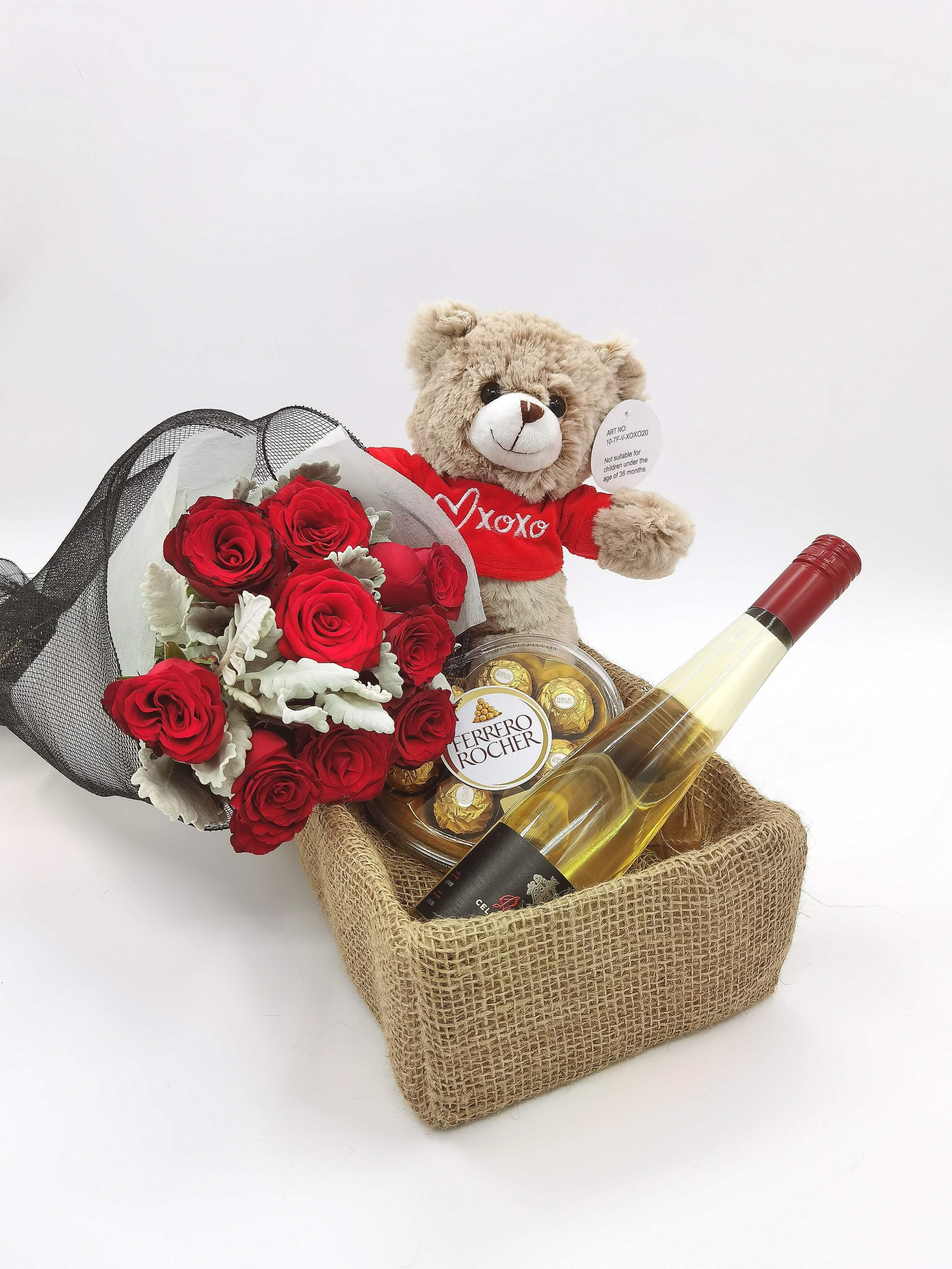 10 Everlasting Lovely Red Roses Gifts Box| Same Day Florist|Melbourne ...